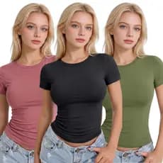 kit 2 Blusa Feminina Suplex Blusa de compressão Academia Dia a Dia Blusa Feminina Estilosa