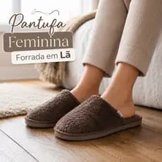 Pantufa Feminina Chinelo Pantufinha Quentinha Solado Baixo e Leve Conforto Garantido Pantufa Baratinha Inverno
