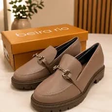 Mocassim Feminino Beira Rio Loafer Tratorado – Estilo, Conforto e Sofisticação