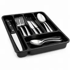 Porta Talheres Organizador de Gaveta 5 Divisórias Cozinha Utensílios