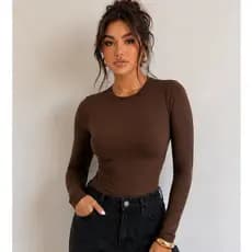 Blusinha de Frio Manga Longa Segunda Pele Casual Para Inverno