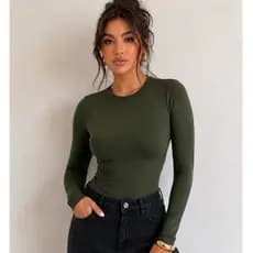 Segunda Pele Feminina Blusa Manga Longa de Frio Quentinha Fina Blusa Inverno