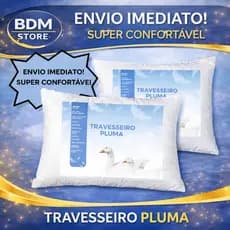 Travesseiro Pluma Sintética Premium 70x50cm Antialérgico – Super Macio