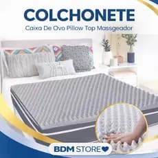 Pillow Top Massageador Colchonete Caixa De Ovo Casca Anti-escaras Solteiro Casal Queen D23