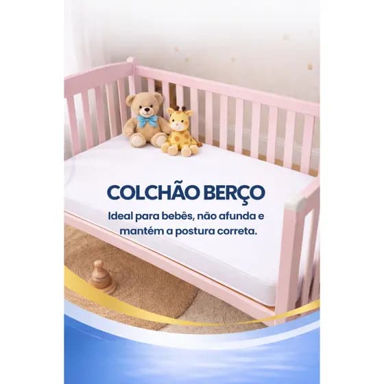 Colchão para Berço Americano e Nacional – Firme, Confortável, Antialérgico e Alta Durabilidade
