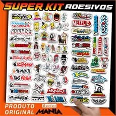 Kit 148/74 Adesivo Bike Moto Eletrica Capacete Notebook - Grau 244 Osascorte Frases - APROVA D'AGUA