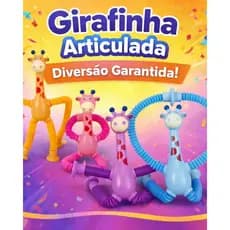 Pop Tube tubo Esticado com Led Girafa ou Robô Brinquedo com Ventosa Infantil Sensorial