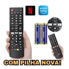Controle Remoto Para Smart Tv LG Com 2 Pilhas Com Teclas Netflix E Prime Video Controle Universal LG