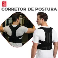Colete Corretor Postural Coluna Cinta Reforçada Unissex para Coluna e Lombar com ajuste