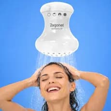 Ducha Chuveiro Eletrico Duchinha Gorducha Zagonel 127/220v Zagonel Antiga Hydra Branca Tradicional