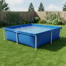 Piscina 2000 Litros Estrutural Mor Azul Criança Diversao Verao Lazer Calor Com Escoamento Grande