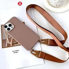 Capa De Telefone À Prova De Choque De Silicone Macio Com Cordão-Para iPhone11/12/13/14/15/17 Pro Max