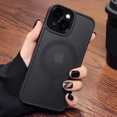 Capa Magnética Anti-Queda Com Acabamento Fosco Semitransparente E Compatibilidade MagSafe-Funciona Para iPhone 11/12/13/