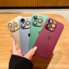 Capa Fosca Para Iphone16/15/13/12/11 Pro MAX Com Agluxury Filme Ultrafino SquareCameraProtection * & -
