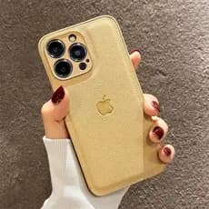 Capa De Couro Texturizada Elegante-Softà Prova De Choque Com Proteção De Lente De Câmera Para iPhone 11/12/13/14/15/16 P