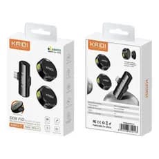 Microfone Duplo Kmf4-c Wireless Usb-c