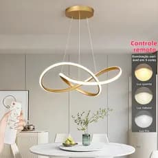 3 Cores (110V-220V) Lustre De Teto Nórdico De Luxo Lustre Para Sala De Jantar e Estar Lustre