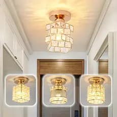 Lâmpada Led Moderna Para Corredor Com LumináRia De Teto De Cristal Para Corredor Varanda 3 Cores-110V-220V