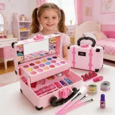 Caixa Mágica 32 Peças,Maquiagem Inofensiva para sua Princesa - Sem Metais Pesados e Laváve