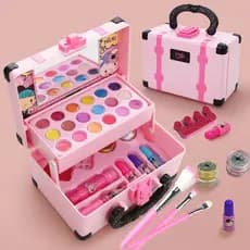 32 Peças Kit De Brinquedos De Maquiagem Para Meninas Lavável Portátil Crianças Fingir Jogar Brinquedo Cosmético