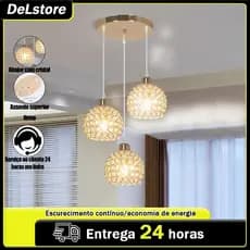 Lustre De Cristal Moderno E Minimalista Para Corredor , Sala , Varanda Quarto . 3 Cores 110V-220V