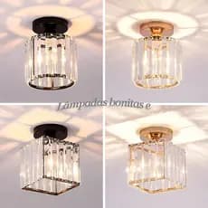 Lustre De Cristal Simples Americano , Personalidade Criativa , Iluminação Para Casa , Quarto , Sala De Jantar (110v/220v