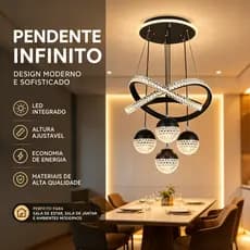 Lustre de Cristal 3 Cores, Lustre para Sala de Jantar e Quarto Moderno de Cristal 110V/220V