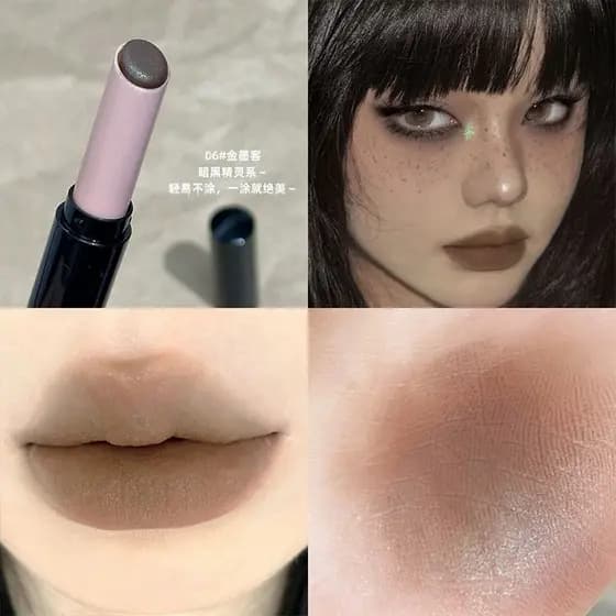 Batom Matte de Veludo Baixa Saturação Nude Marrom Doce e Fresco