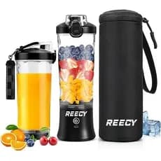 Liquidificador portátil 600ml, espremedor pessoal de milkshakes/smoothies, copo elétrico para sucos/água.