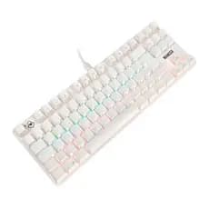 Teclado Mecanico Mancer Shade MK3, Rainbow, Switch Huano Vermelho, Branco, MCR-SHM3-WH01