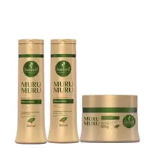 Kit Haskell Murumuru Shampoo 300ml + Condicionador 300ml + Máscara 300g – Nutrição Intensa e Hidratação Profunda