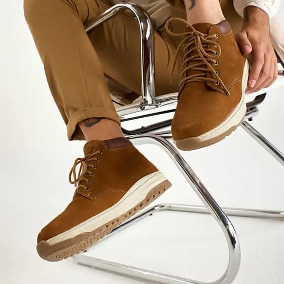 Bota masculina Quebec Ranger em Couro legitimo nobuck casual confortavel