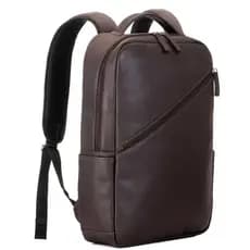 Mochila Grade Espaçosa  De Couro Legitimo Com Compartimento Para Notebook Acolchoada Resistente Reforçada