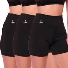 Kit 3 Shorts Feminino Básico Casual Ou Treino Soltinho