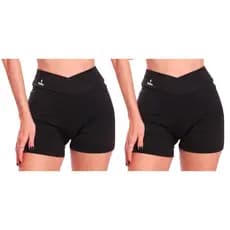 KIT 2 Short Transpassado Feminino Estilo E Conforto