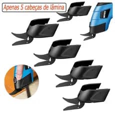 5 Peças Tesoura Elétrica Sem Fio Cabeça De Lâmina De Corte De Tecido Profissional Para Papelão