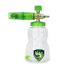 Garrafa de espuma PA com conector de cobre de alumínio, adequada para lavadora de alta pressão