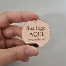 Kit 30 Tag Etiquetas Em Acrilico Personalizado 5 Cm Decorativo