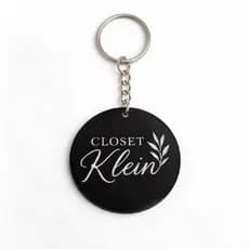 Kit Chaveiro Redondo Personalizado em Acrílico espelhado com Argola