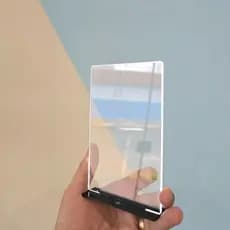 Kit 50 Troféu Acrílico 10x15 2mm Base Preta e Transparente para Personalização