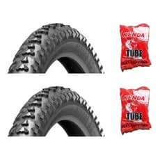 Par De Pneus Levorin Excess Ex Aro 26x1.95 Bike + 2 Câmaras