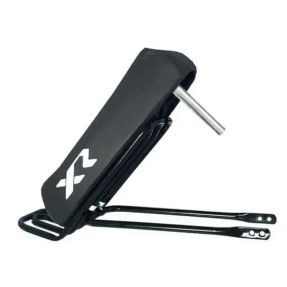 KIT Banco Mobilete Xr  Com Presilhas + Bagageiro Tubão Rabetão Articulado Para Bicicleta Bike 20 24 26