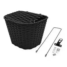 Cesta Grande C/tampa Para Bike Aro 26 Nylon Acessórios/pet