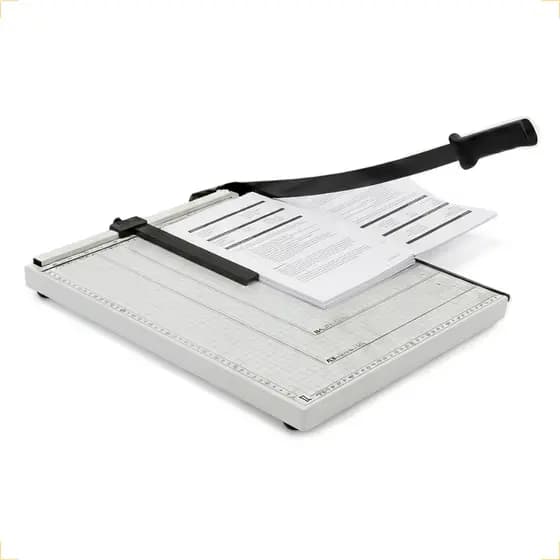 Guilhotina Manual Cortador Facão Papel A4 com Trava 30cm Até 12 Folhas