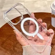 Capa Magsafe Transparente Compativel Para iphone  16 1514 13 12 11 Pro MAX