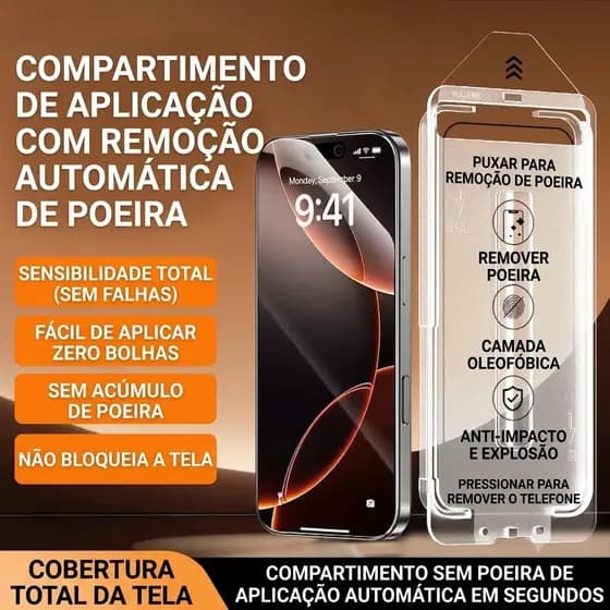 Pelicula Privacidade Com Aplicador Fácil Instalação De Vidro Para IPhone 11 12 13 14 15 16 17 Pro Max