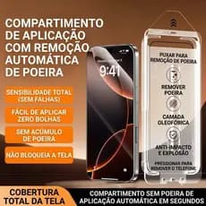 Pelicula Privacidade Com Aplicador Fácil Instalação De Vidro Para IPhone 11 12 13 14 15 16 17 Pro Max