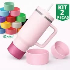Capa Silicone Bota manga p/ Copo Termico Fundo Protetor de Garrafa Térmica 6,5cm ou 7,5cm Caneca