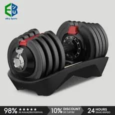 Ebuy Sports Halter Dumbell Até 25kg Peso Profissional Academia Treino Exercicio Musculação Tonificador Ajustavel
