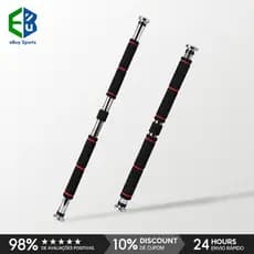 Ebuy Sports Barra Fixa Flexão Porta Apoio Regulável 60 a 100 Cm Pronta Entrega